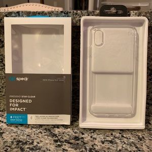 SPECK Clear iPhone XS Max case